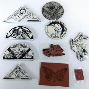 Cling Mount Rubber 10 Stamp misc. decor